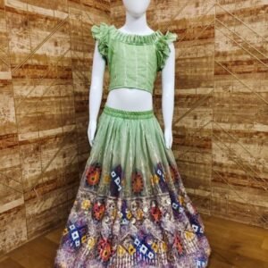 Pista Kids Multi Work Georgette Girls Lehenga Choli