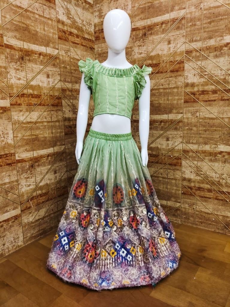 pista kids multi work georgett 1733476754 Pista Kids Multi Work Georgette Girls Lehenga Choli