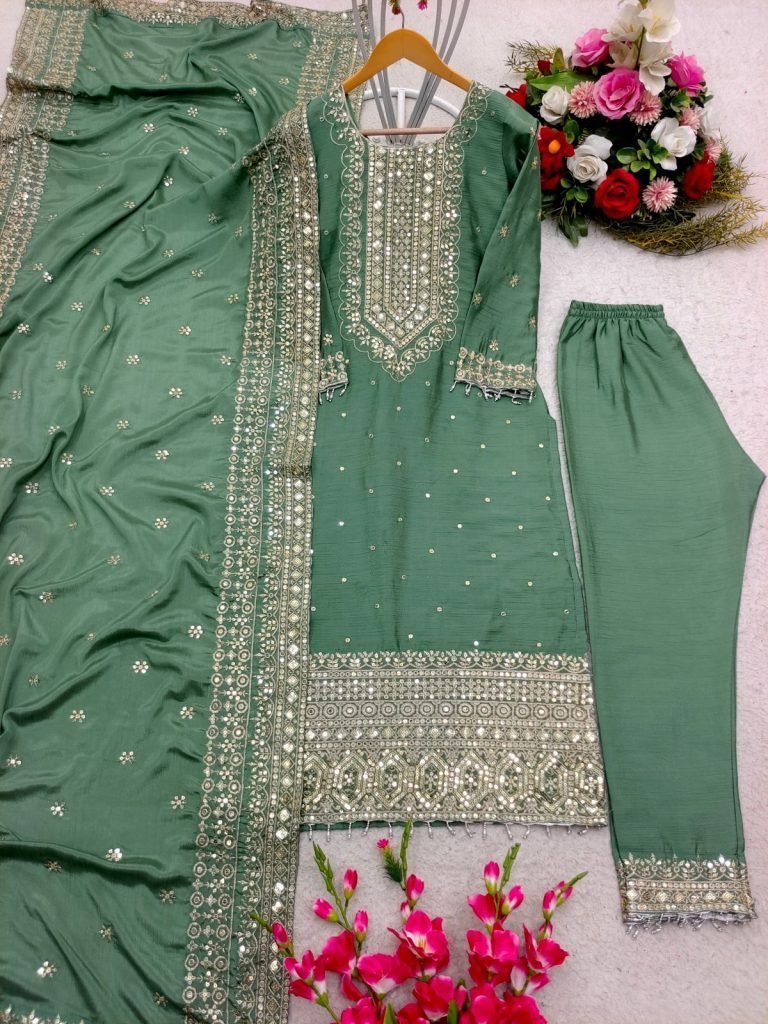 pista kurti pant set with luxu 1732698479 Pista Kurti Pant Set with Luxurious Fabric and Fit for Every Occasion