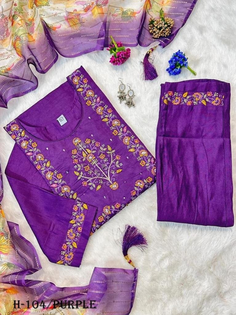 premium purple color kurti pan 1725267785 Premium Purple Color Kurti Pant With Dupatta