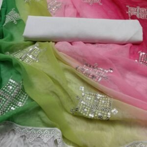 Premium Quality Georgette Padding Liza Saree with Sequence Work