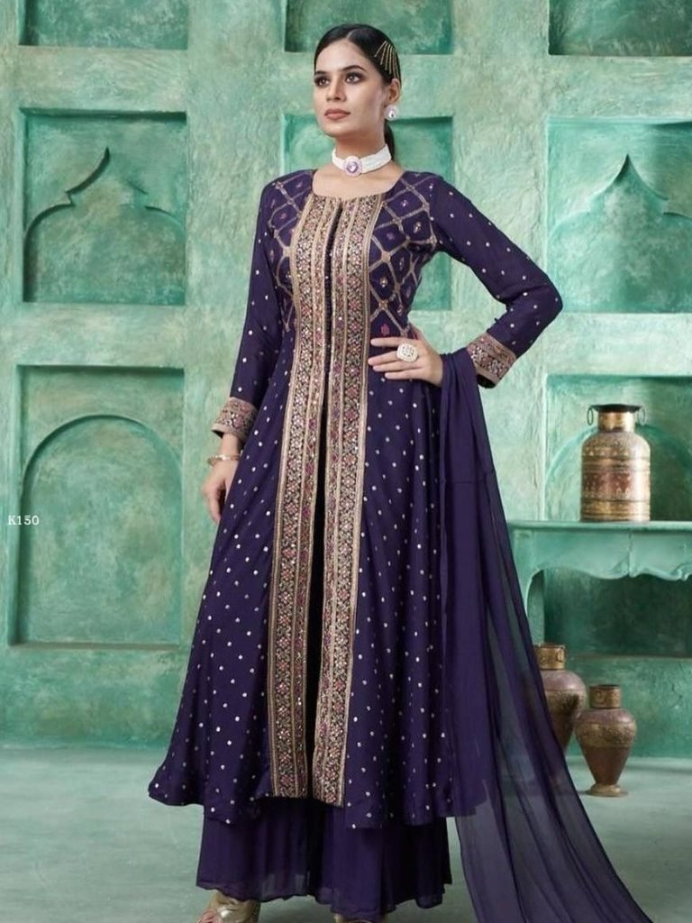 presenting new fancy gown plaz 1740658927 Presenting New Fancy Gown Plazzo With Dupatta