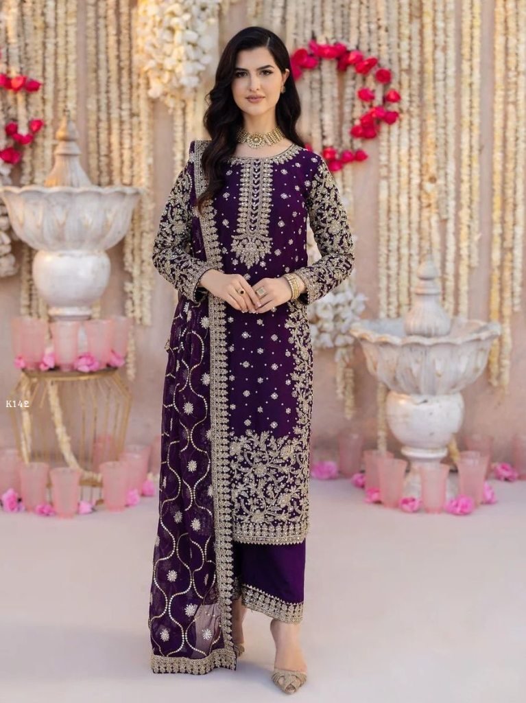 presenting purple heavy embroi 1740225747 Presenting Purple Heavy Embroidered Pakistani Suit