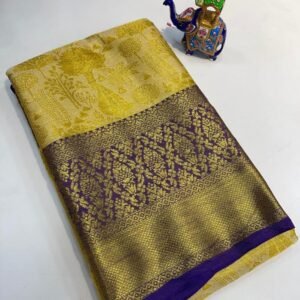 Priyamani Vol 17 Purple Pure Kanjivaram Silk Saree