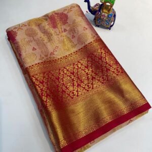 Priyamani Vol 17 Red Pure Kanjivaram Silk Saree