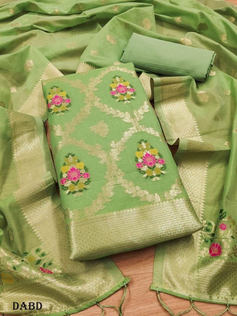 pure banarasi chanderi silk fa 1719229333 Pure Banarasi chanderi silk fancy unstitched dress material