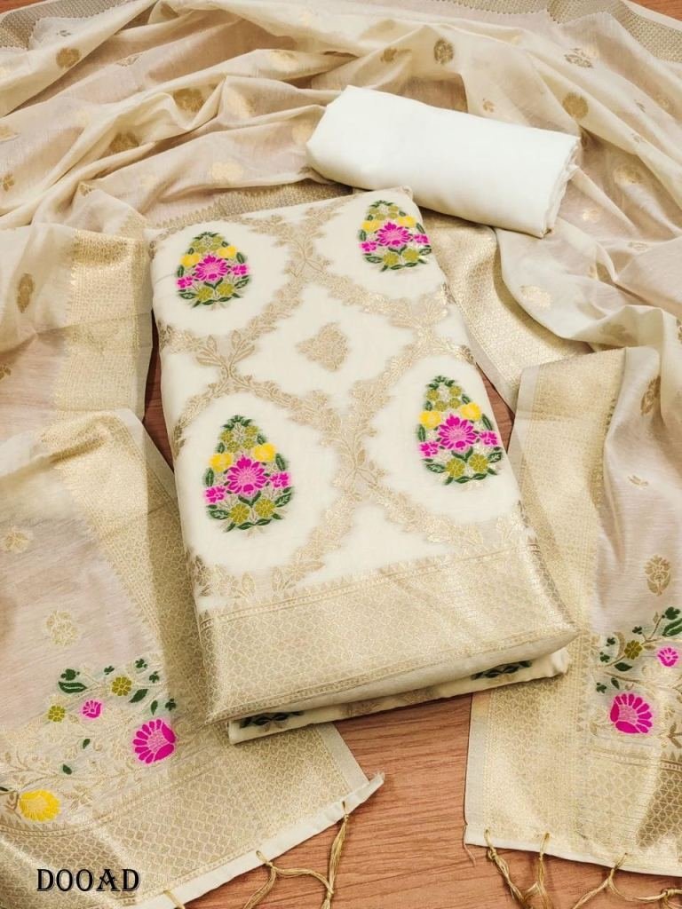 pure banarasi silk fancy unsti 1719228872 Pure Banarasi silk fancy unstitched dress material