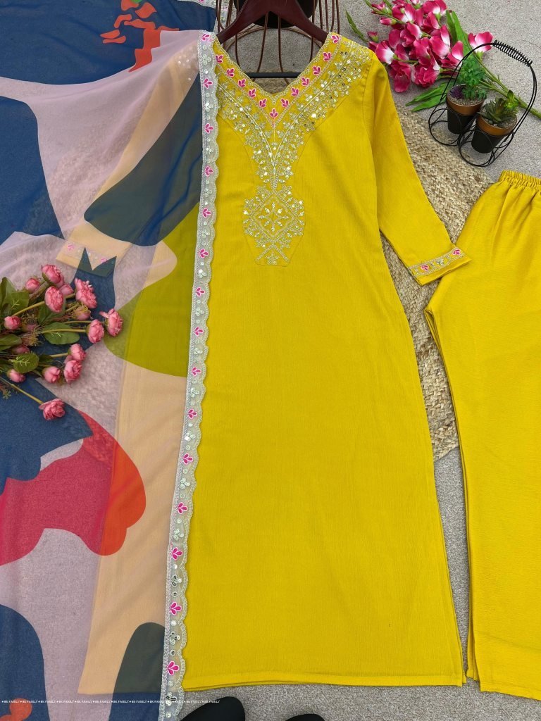 pure chinnon with embroidery s 1711543763 pure chinnon with embroidery sequence work top bottom and dupatta set