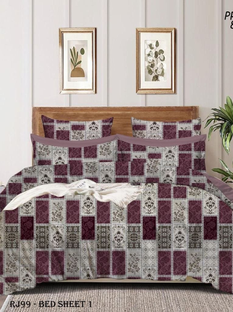 pure cotton premium quality ki 1722927764 Pure Cotton Premium Quality King Size Bedsheet