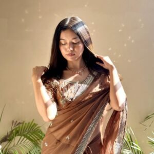 Pure Soft Organza Saree With Blouse