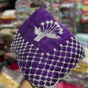 Purple Designer Dana Hand Work Jimmy Choo Saree