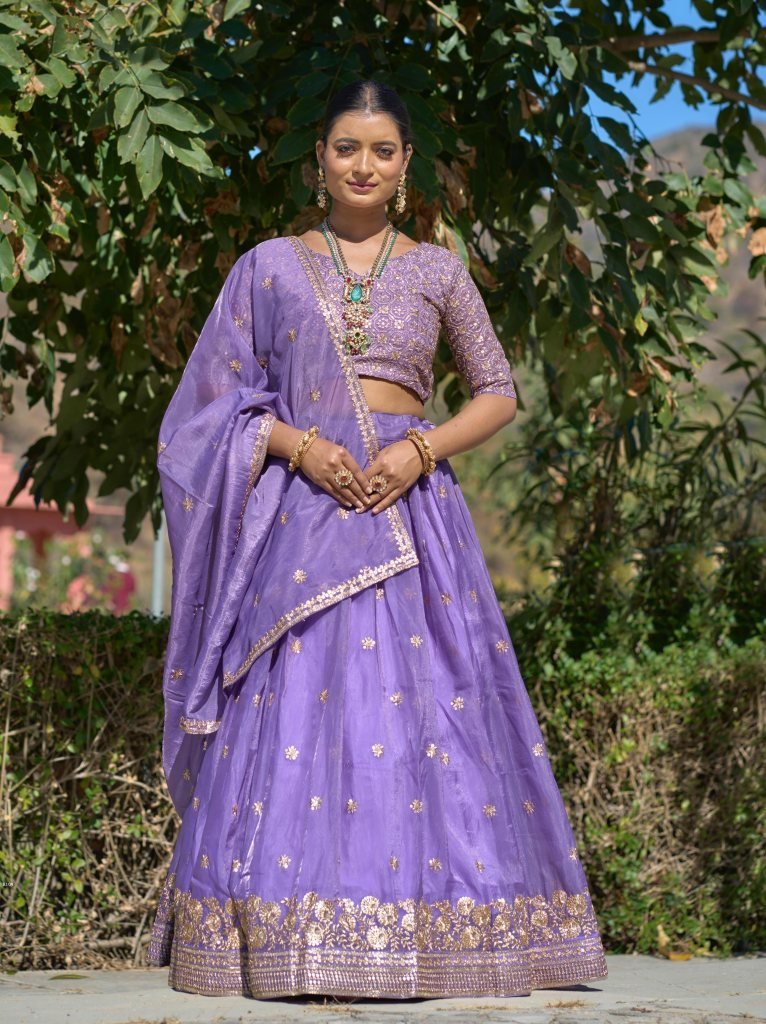 purple embroidery lehenga set 1737540683 Purple Embroidery Lehenga Set Perfect For Special Occasion