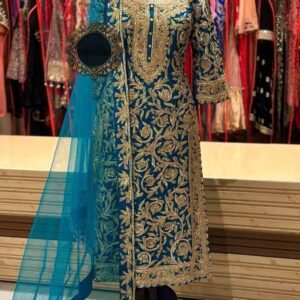 Rama Beautiful Wedding Embroidered Georgette Suits Set