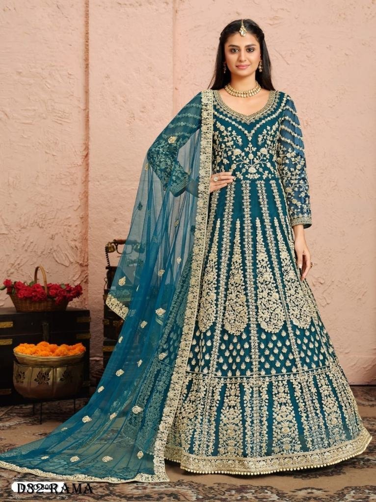 rama color embroidered designe 1718101412 Rama Color Embroidered Designer Anarkali Suit