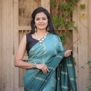 rama designer rich pallu with jacquard work cotton saree