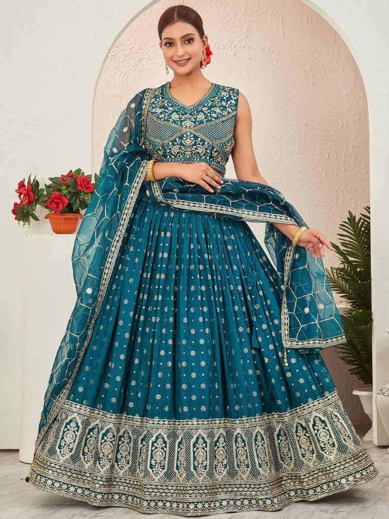 rama embroidered readymade leh 1715084053 Rama Embroidered Readymade Lehenga Choli for Wedding Function