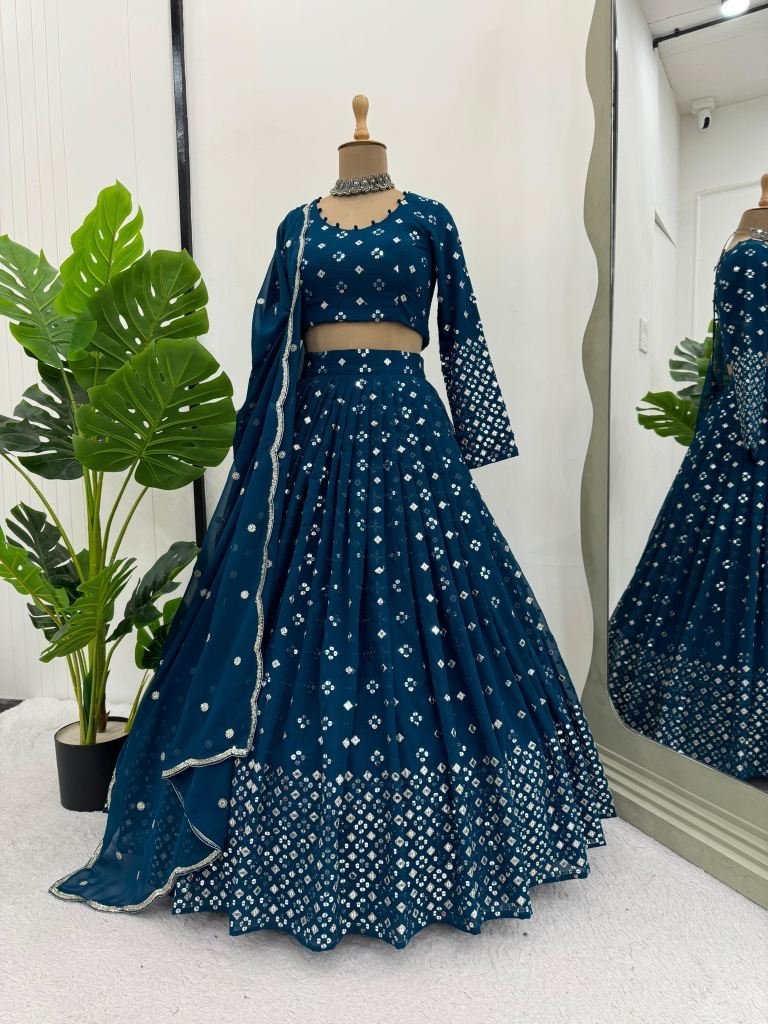 rama exclusive designer and at 1733923008 Rama Exclusive Designer And Attractive Georgette Lehenga Choli