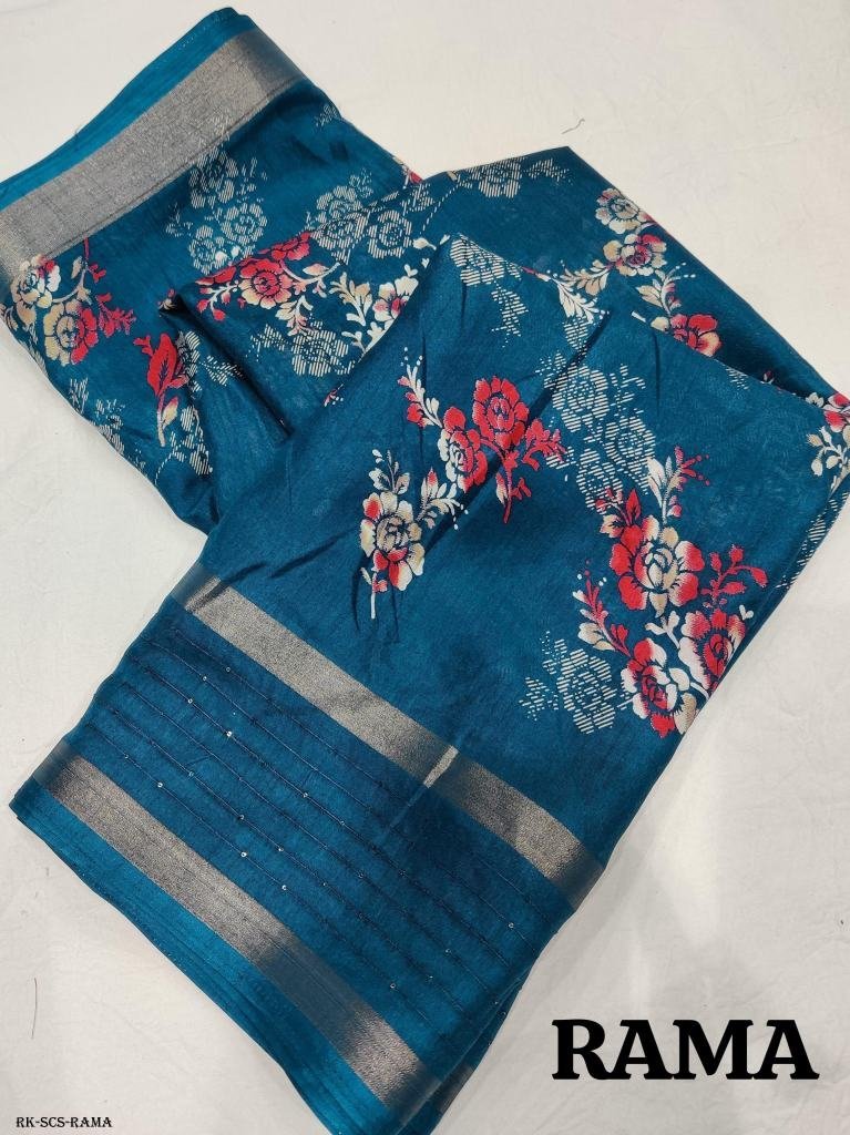 rama fancy sequins crape silk 1716469646 Rama Fancy Sequins Crape Silk Saree