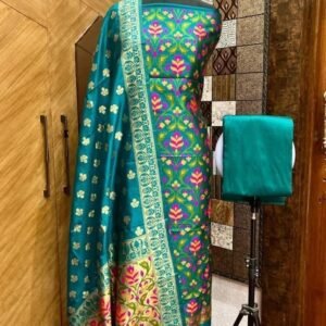 Rama Green Best Chanderi Salwar Suit Material