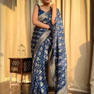 Rama Luxury Look Pure Banarasi Soft Silk Saree
