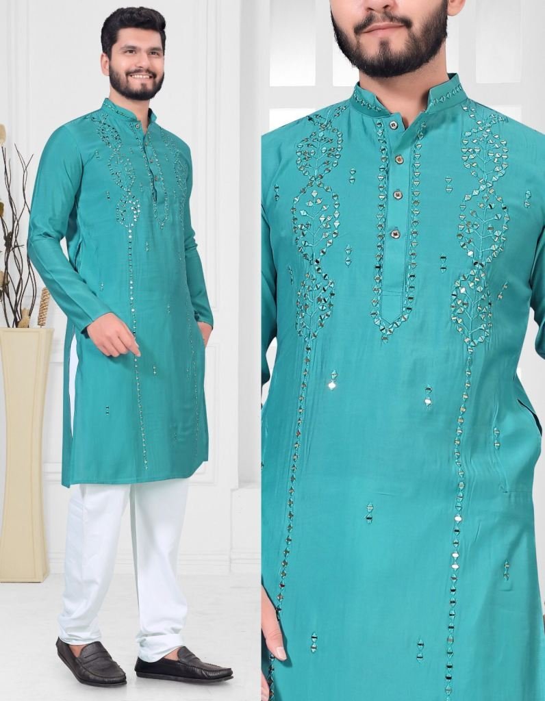 rama men designer viscose kurt 1732958653 Rama Men Designer Viscose Kurta With Pajama