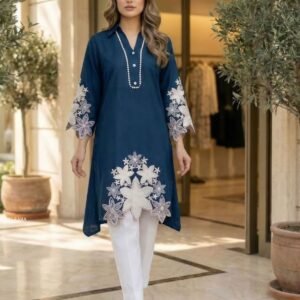 Rama Rayon A line Kurti Pant Set