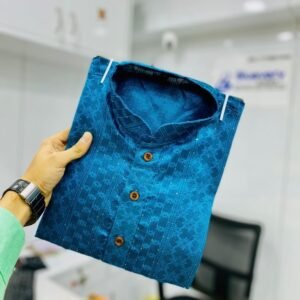 Rama Sequence J Card Silk Men Kurta With Payjama