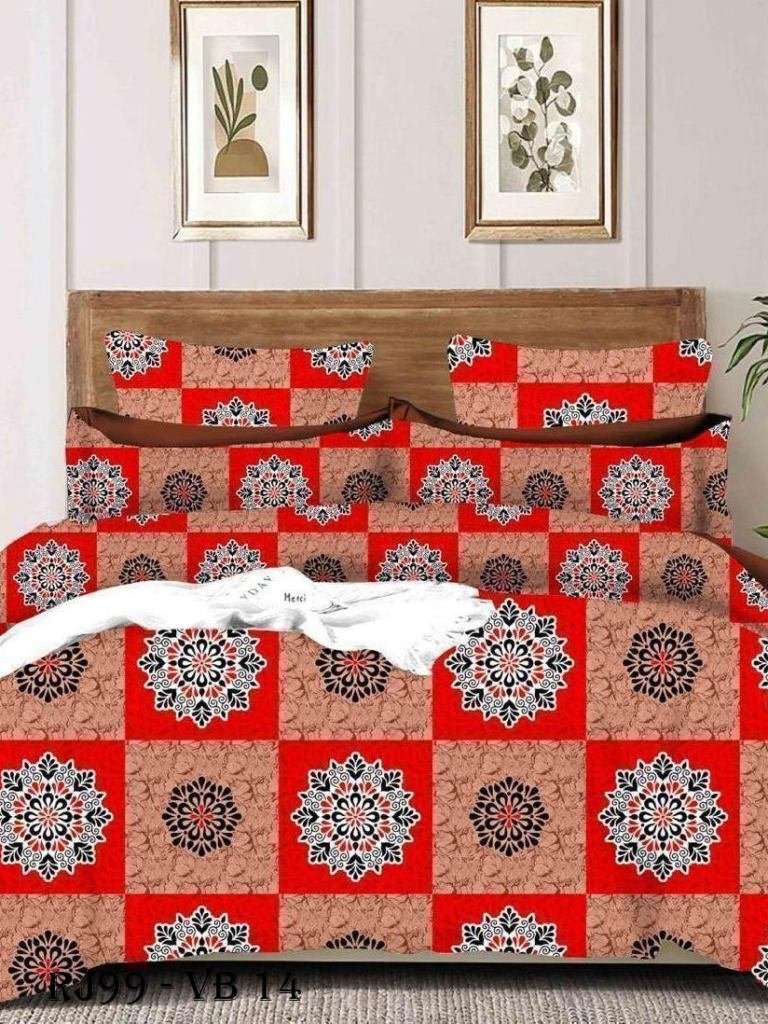 rangoli print cotton king size 1722937142 Rangoli Print Cotton King Size Bed Sheet