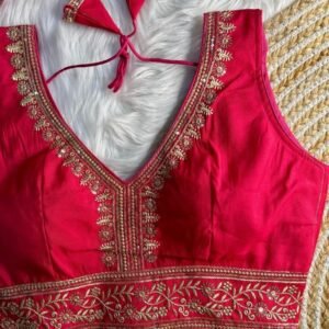 Rani Designer Heavy Embroidery Work Ready Made Blouse For Dulhan