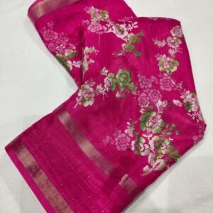 Rani Fancy Sequins Crape Silk Saree