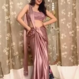 Ready To Wear Western Saree With Blouse