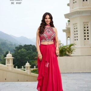 Red Color Indo Western Dresses By Anju Fashion
