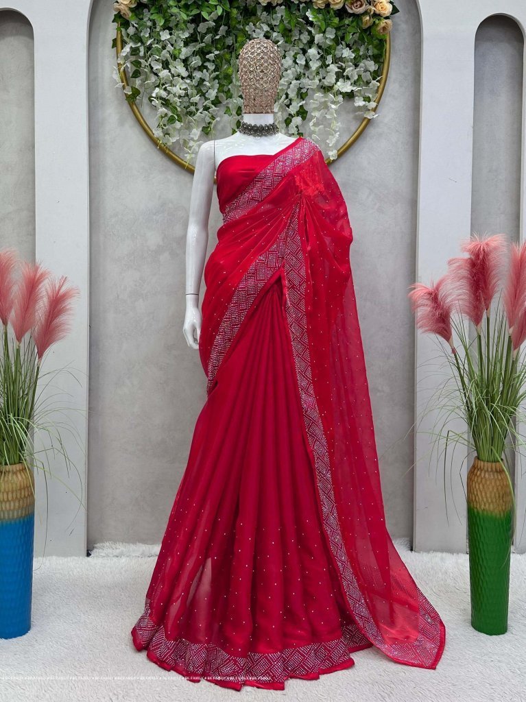 red jimmy choo diamond work sa 1710931088 red jimmy choo diamond work saree