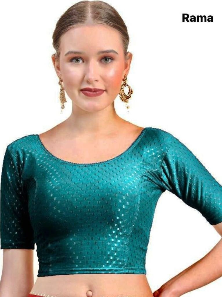round neck readymade stretchab 1748776094 Round Neck Readymade Stretchable Cotton Blouse