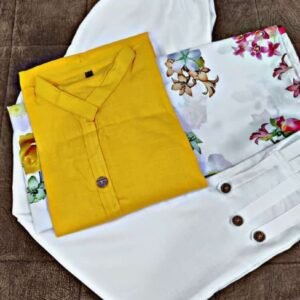 Rubi Cotton Yellow Kurtis