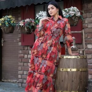 S4U Hello Spring Summer Special Chiffon Printed Gown