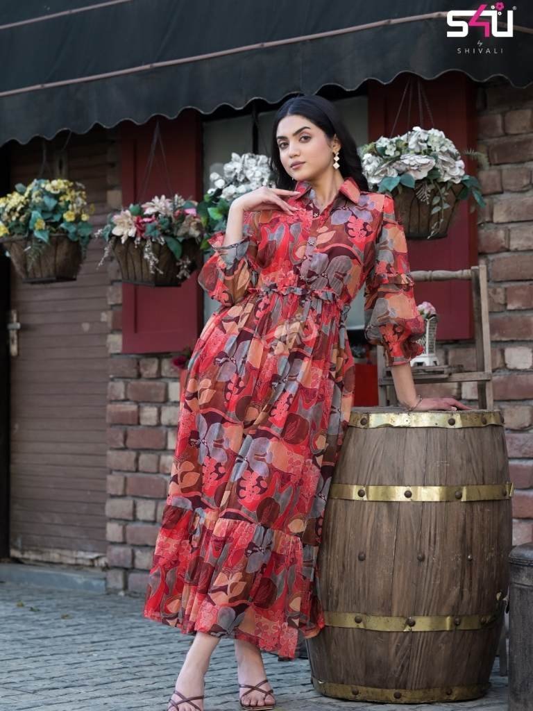 s4u hello spring summer specia 1711099468 S4U Hello Spring Summer Special Chiffon Printed Gown
