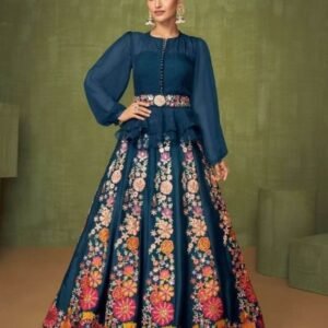 Sayuri Violet 5206 Fully Stitched Rama Georgette Suit with Skirt