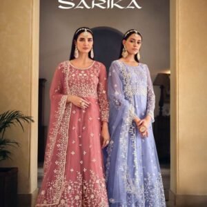 Senhora Presents Senhora Sarika Semi Stitch Net Gown Catalog