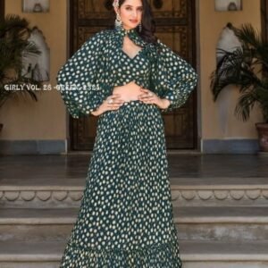 Shubhkala Present New Exclusive Foil Printed Stitched Lehenga Choli with Fancy Dupatta 2324