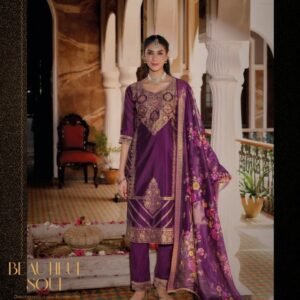 Silkyness 3 Branded And Gorgeous Handwork Organza Jacquard Kurtis Set
