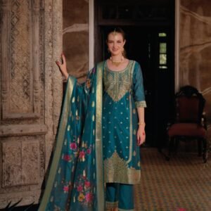 Silkyness 3 Rama Branded And Gorgeous Handwork Organza Jacquard Kurtis Set