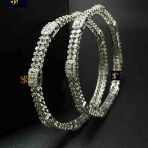 Silver American Diamond Bangle