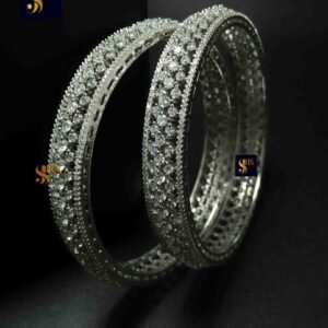 Silver Toned Ad Bangles