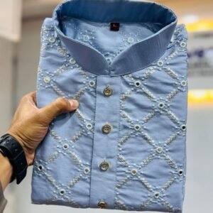 Sky Blue Color Exclusive Mens Traditional Kurta Collection