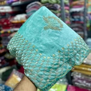 Sky Designer Dana Hand Work Jimmy Choo Saree