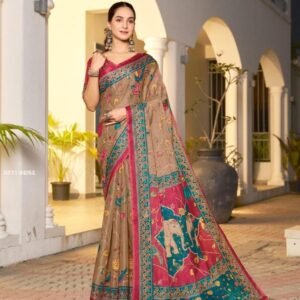 Soft Handloom Traditional Floral Print Saree