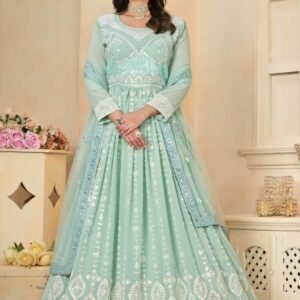 Sokiro Style HIrwa 903 Elegant Turquoise Long Gown