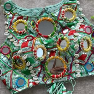 Special Gamthi Mirror Work Ready Made Blouse for Women