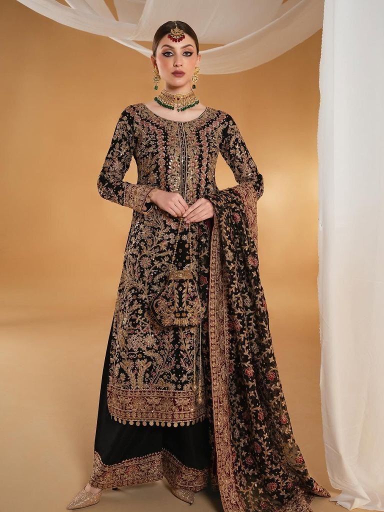 speiclal eid collection heavy 1735704528 Special Eid Collection Heavy Faux Georgette Pakistani Suits With Palazzo